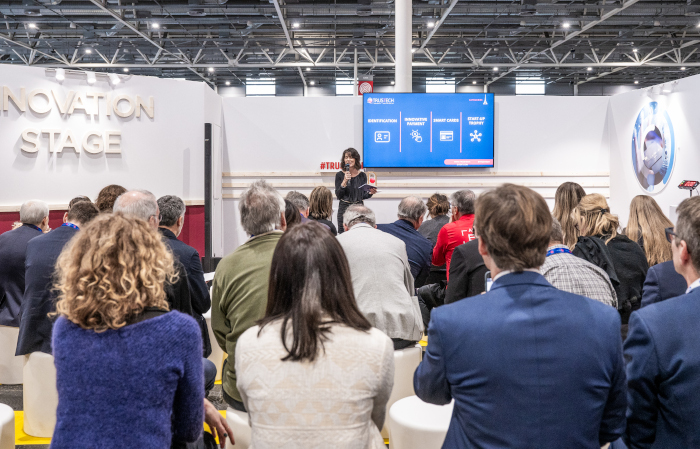 People attending the TRUSTECH Innovation Awards Ceremony on the Innovation Stage