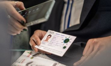 Digital passport verification during a demonstration at TRUSTECH.
