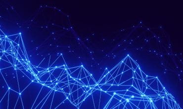 Picture with a network of digital lights interconnected
