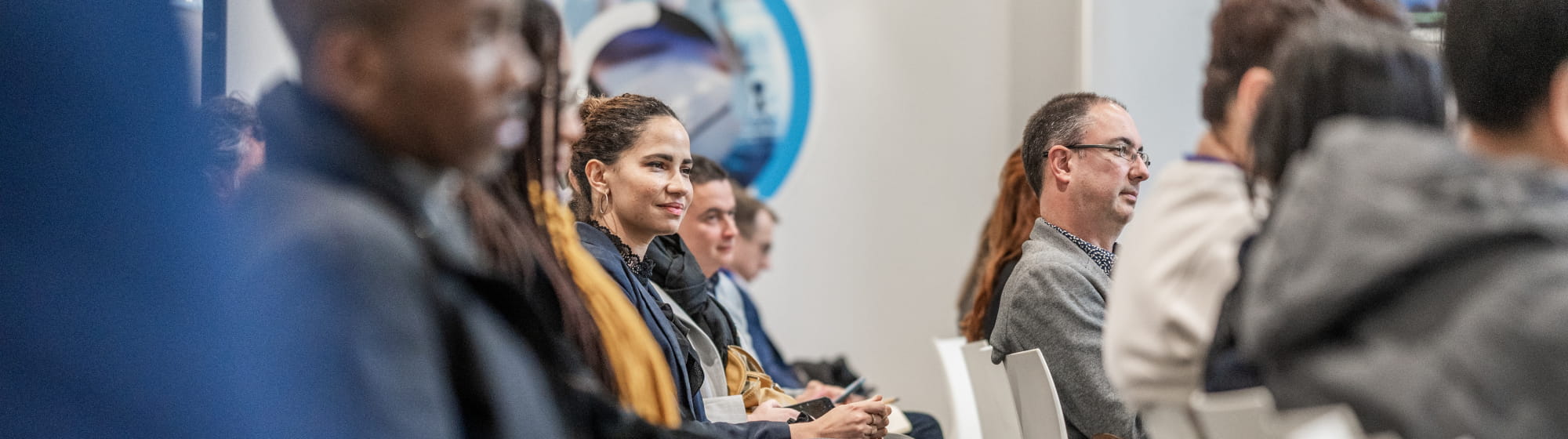 Visitors attending a conference about cybersecuty and IAM (identity and access management) at TRUSTECH